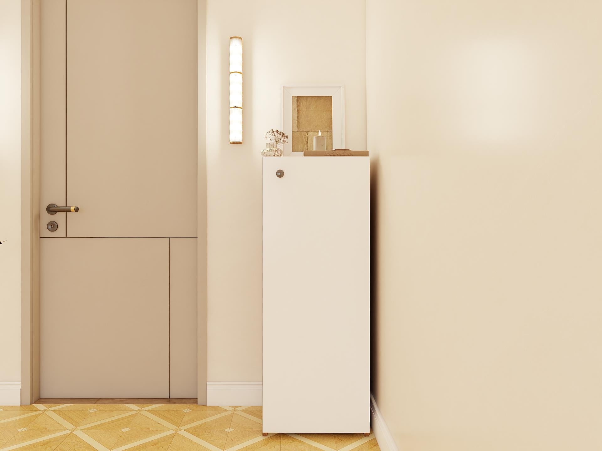 1 Kapaklı Çok Amaçlı Amalfi Beyaz Renk Dolap