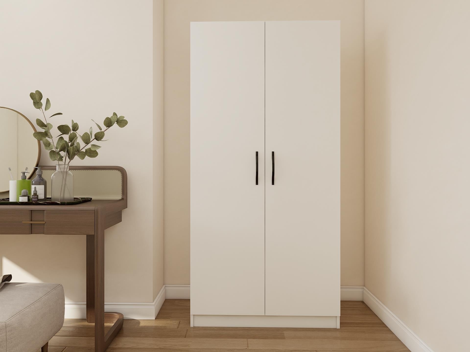 2 Kapaklı Bölmeli Gardırop