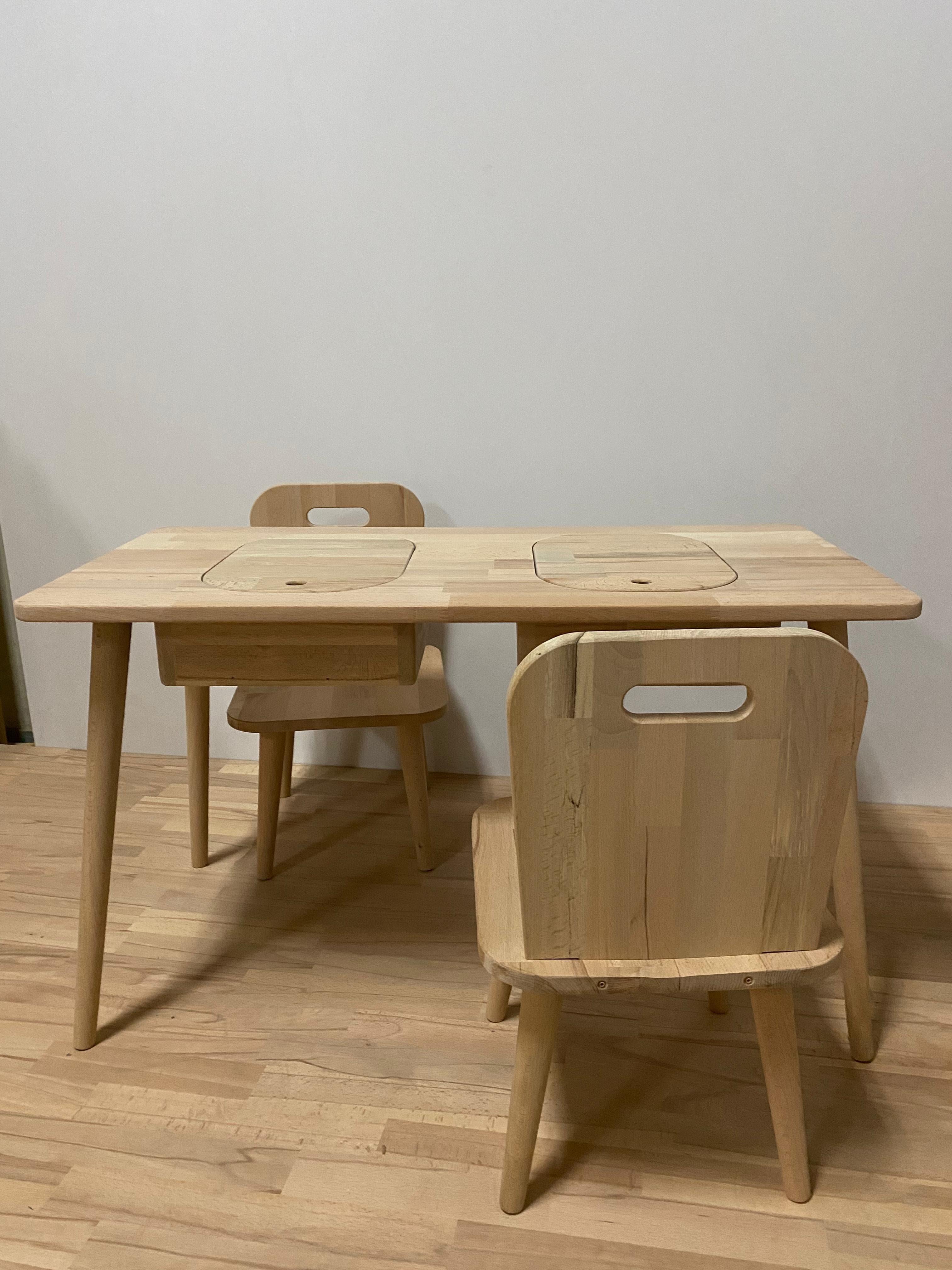 Kayın Çocuk Oyun Masası Takımı