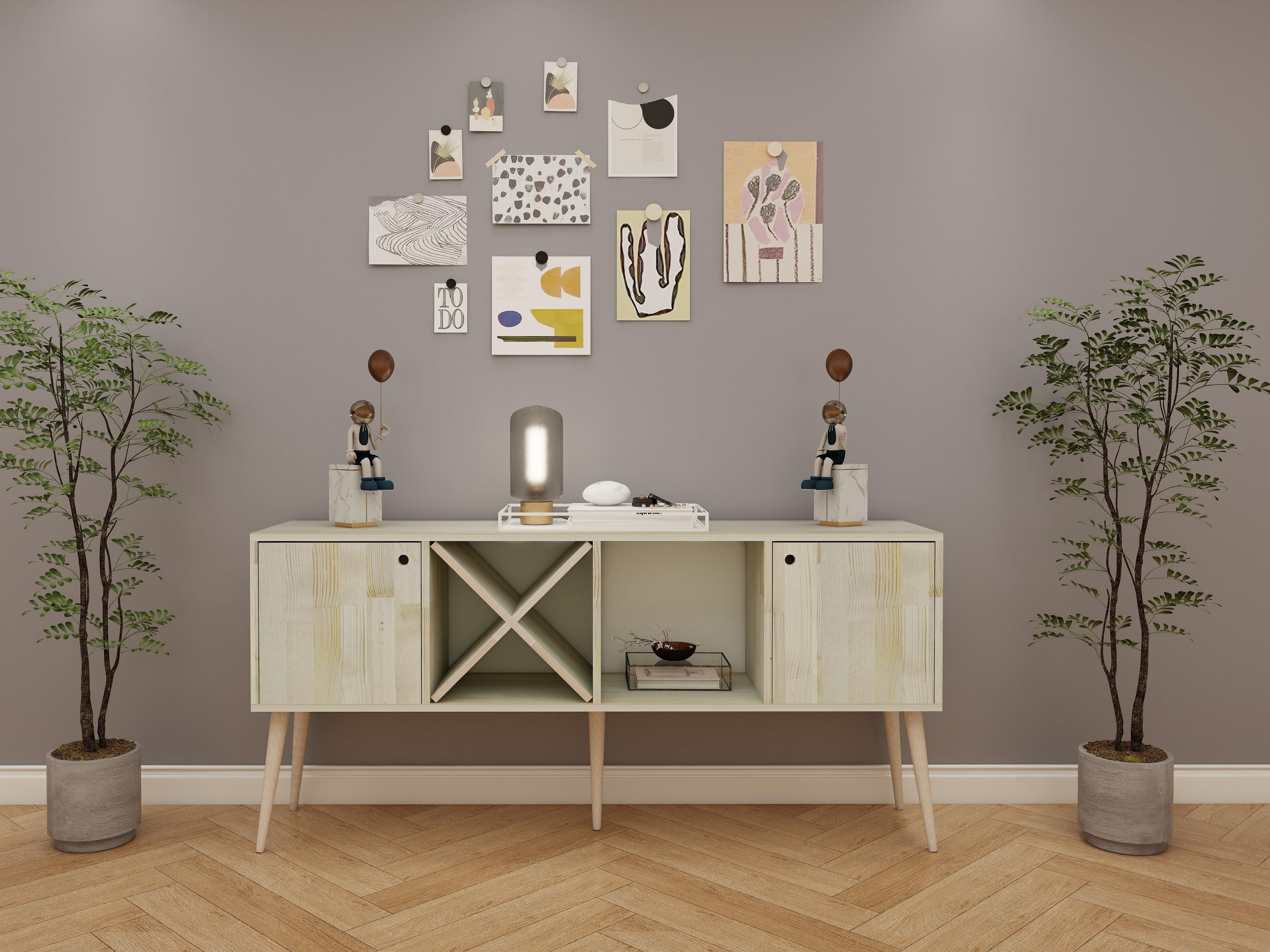 Akasya Ladin Dolap-Konsol