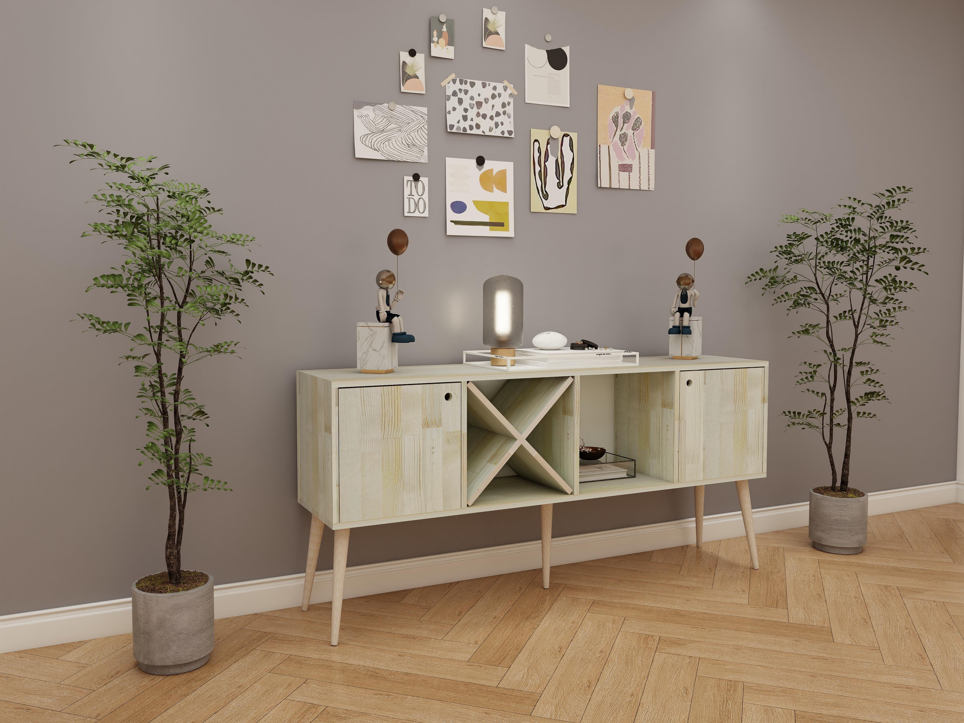 Akasya Ladin Dolap-Konsol