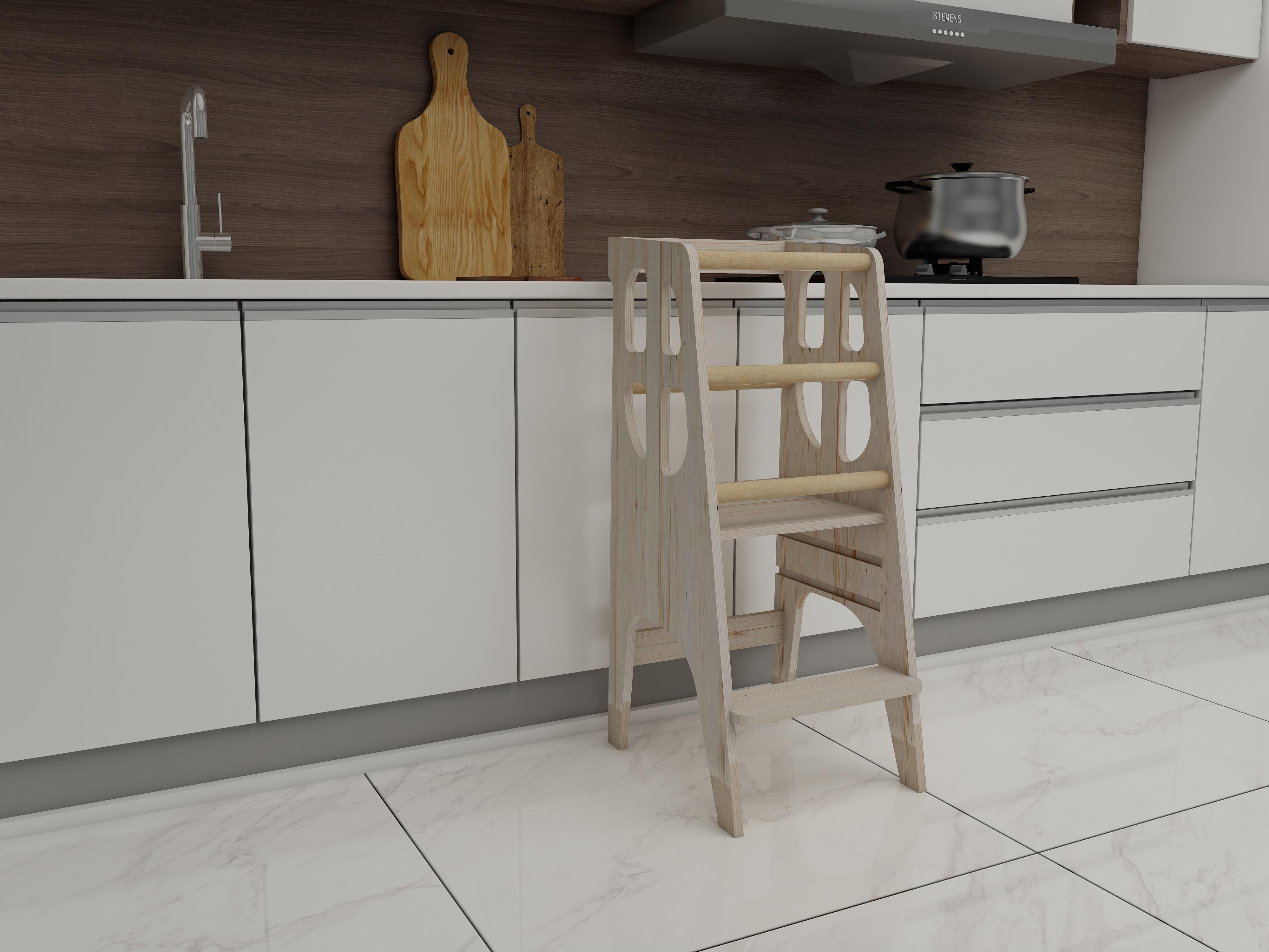 Ahşap Çocuk Öğrenme-Etkinlik Kulesi