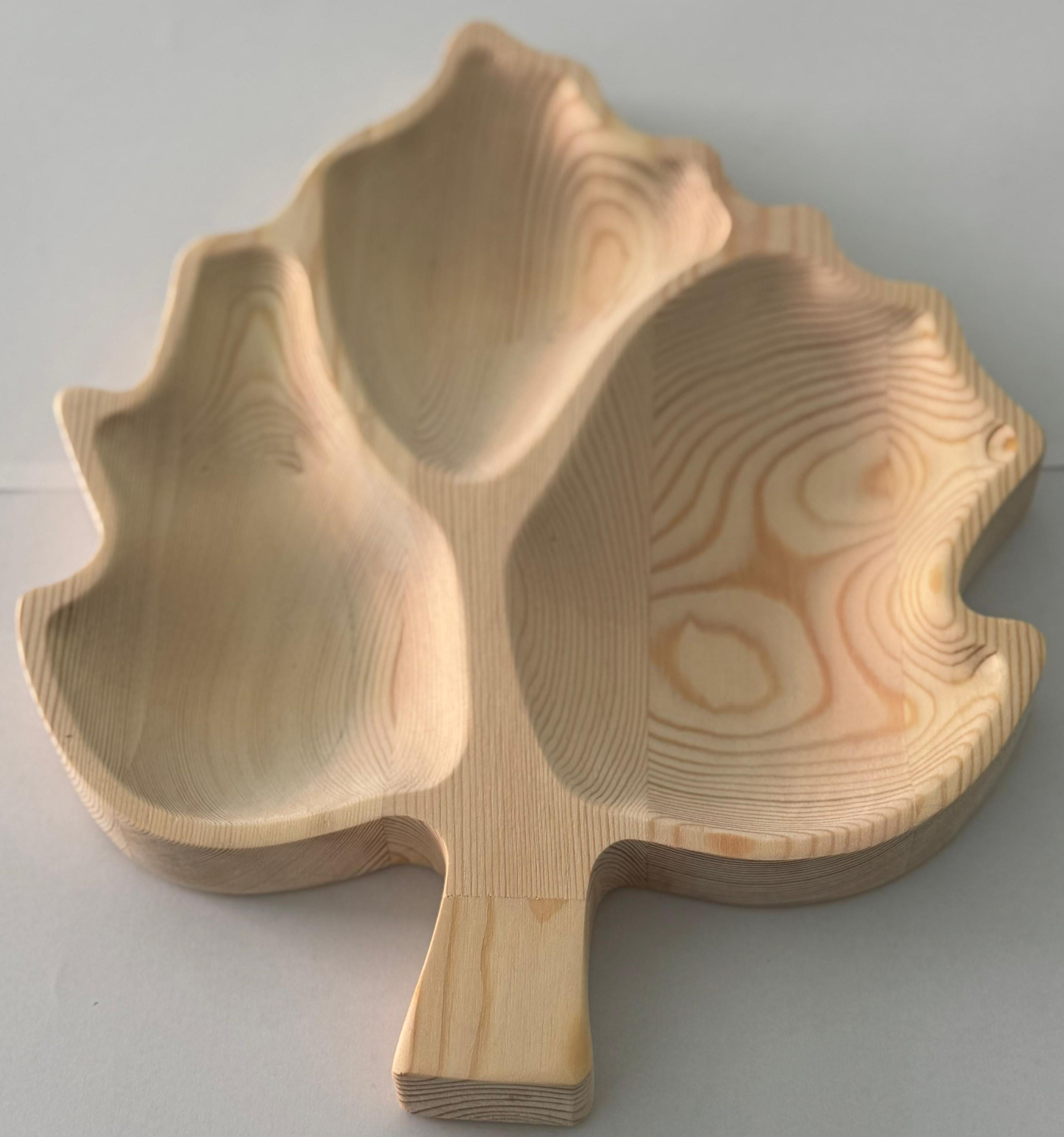 Ahşap Çam Sunum Çerez Tabağı