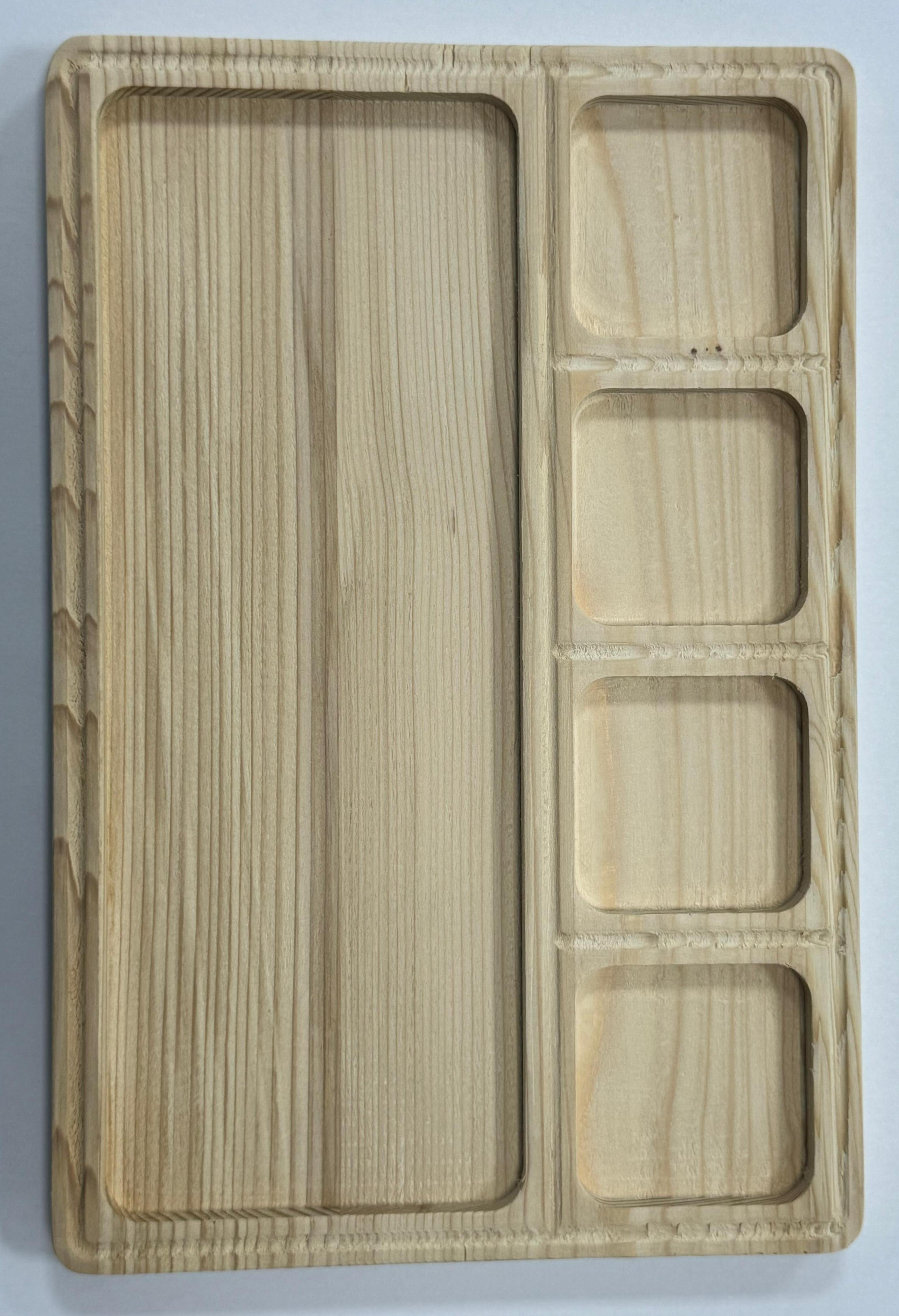 Ahşap Ladin Orkide Sunum/Çerez Tabağı