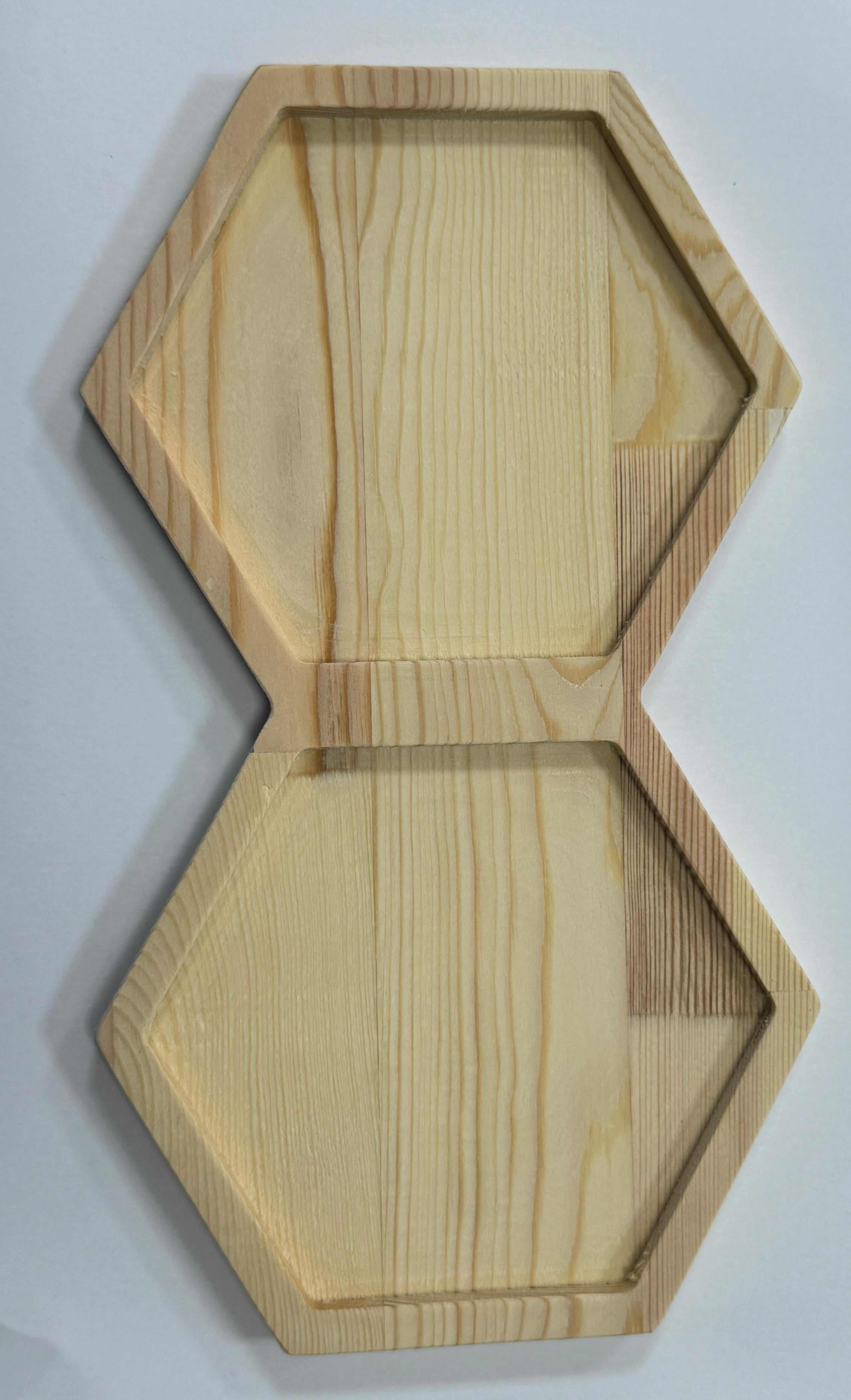 Ahşap Ladin Oya Sunum/Çerez Tabağı