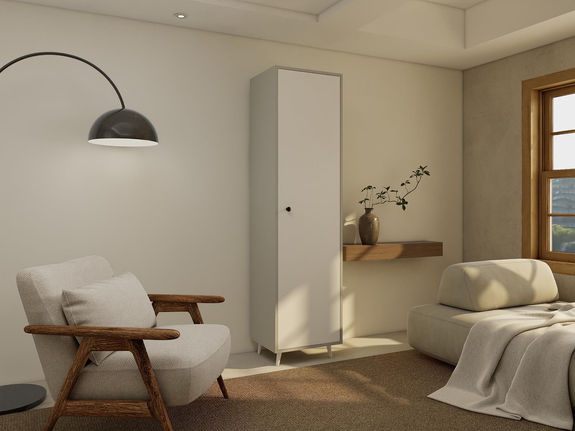 Harput Çok Amaçlı Tek Kapaklı Banyo Dolabı Külgri