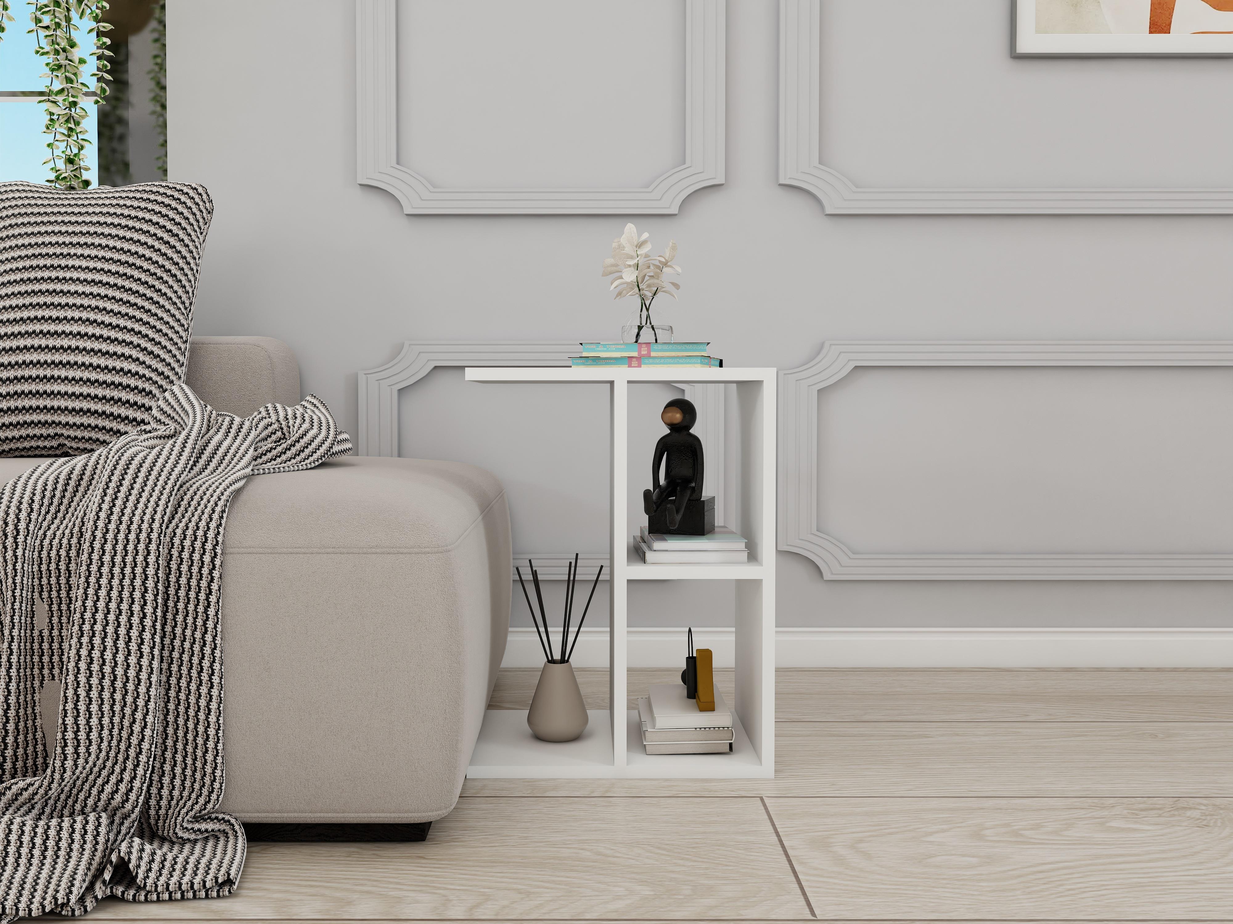 İvriz Yan Sehpa Beyaz Renk