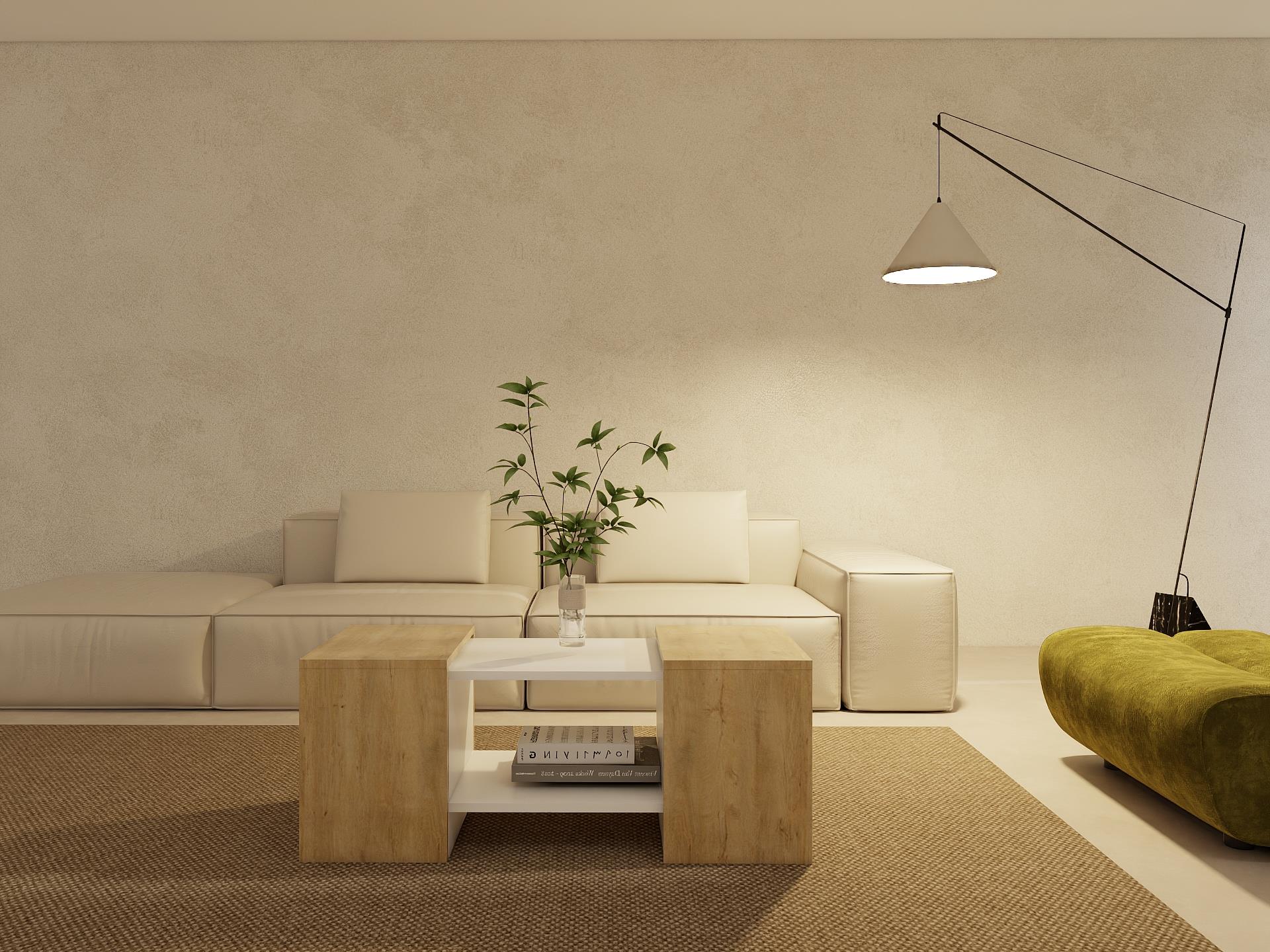 Lupo Orta Sehpa Lefkasmeşe-Beyaz