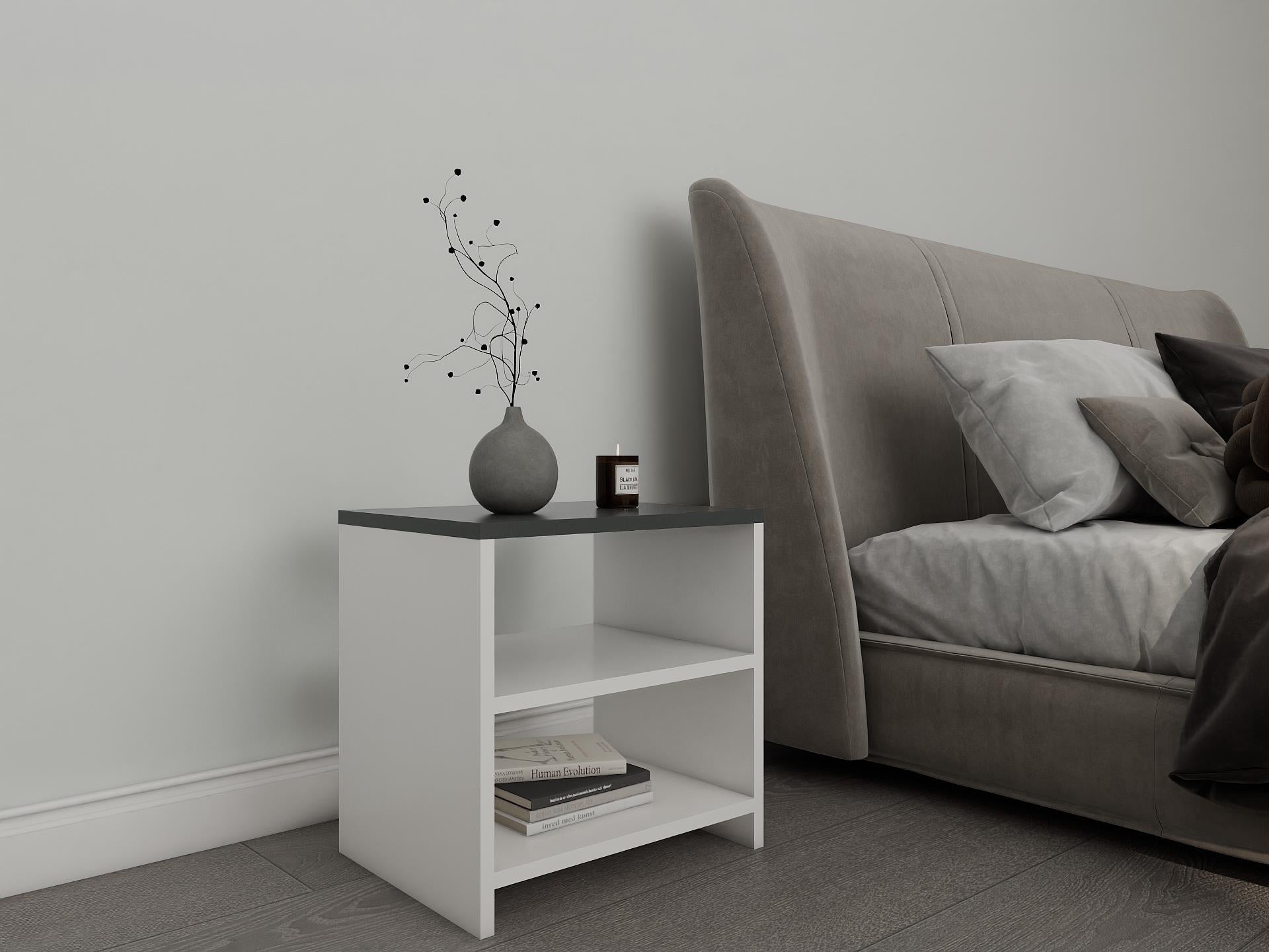 Mars Komodin Koyu Gri-Beyaz