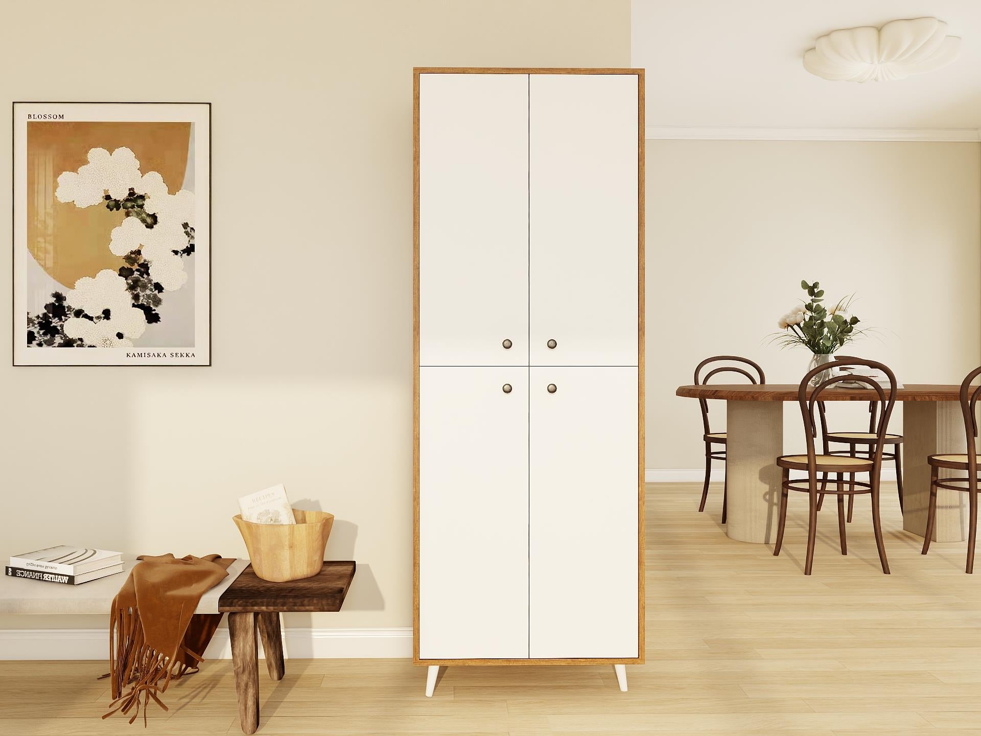 Vadi Çok Amaçlı Amalfi - Beyaz Renk Dolap