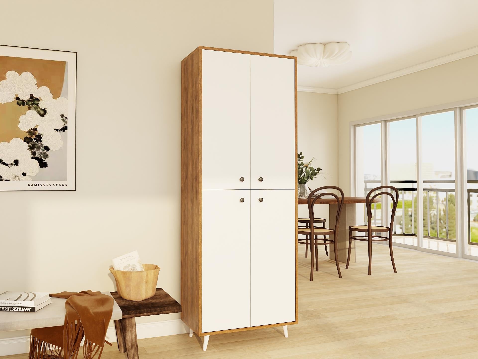 Vadi Çok Amaçlı Amalfi - Beyaz Renk Dolap