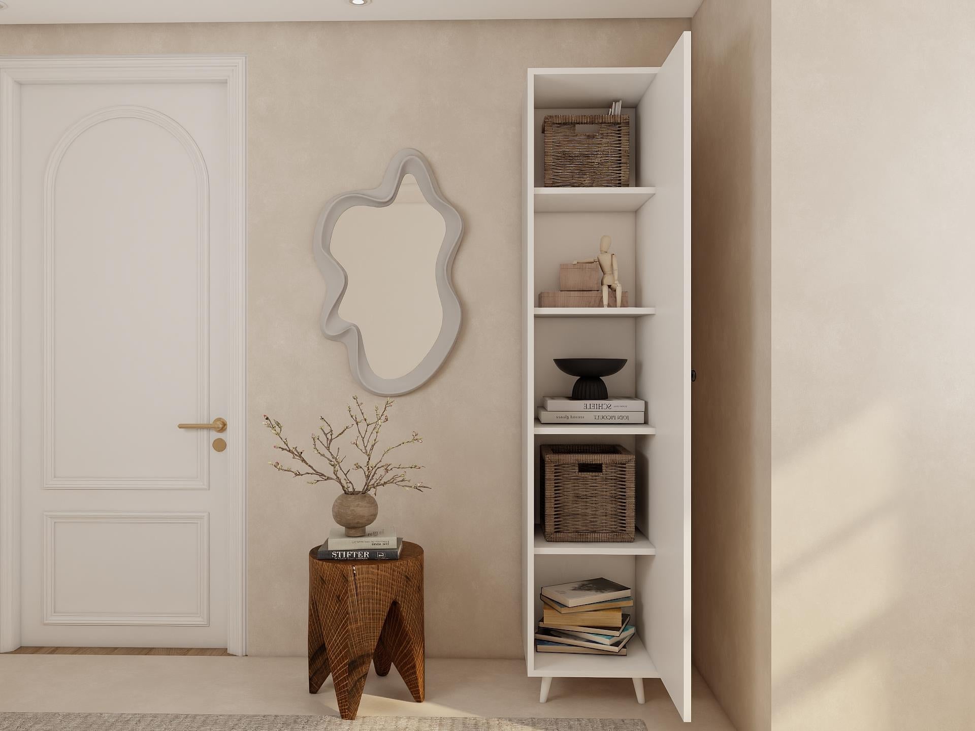 Volta Çok Amaçlı Banyo/Kiler Dolabı Beyaz Renk
