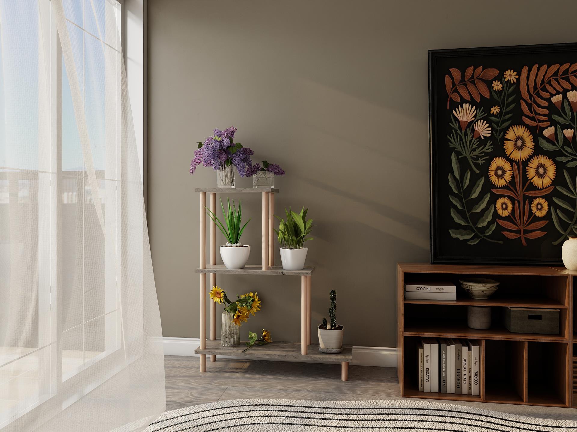 MM Yaren Çiçeklik Stnd YL Hnı 800*250*960