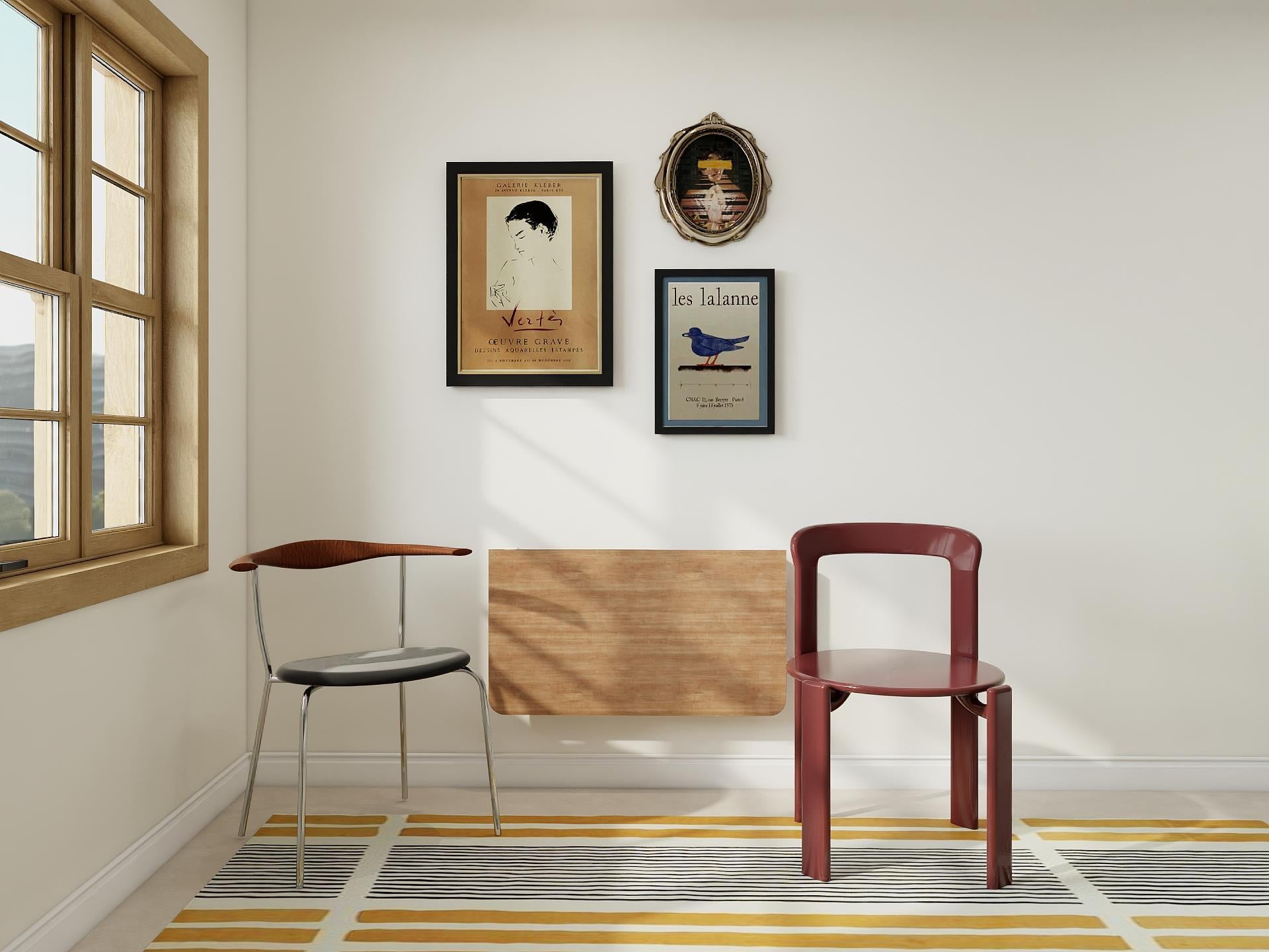 Patara Katlanır Masa Marbella Kiraz Beyaz