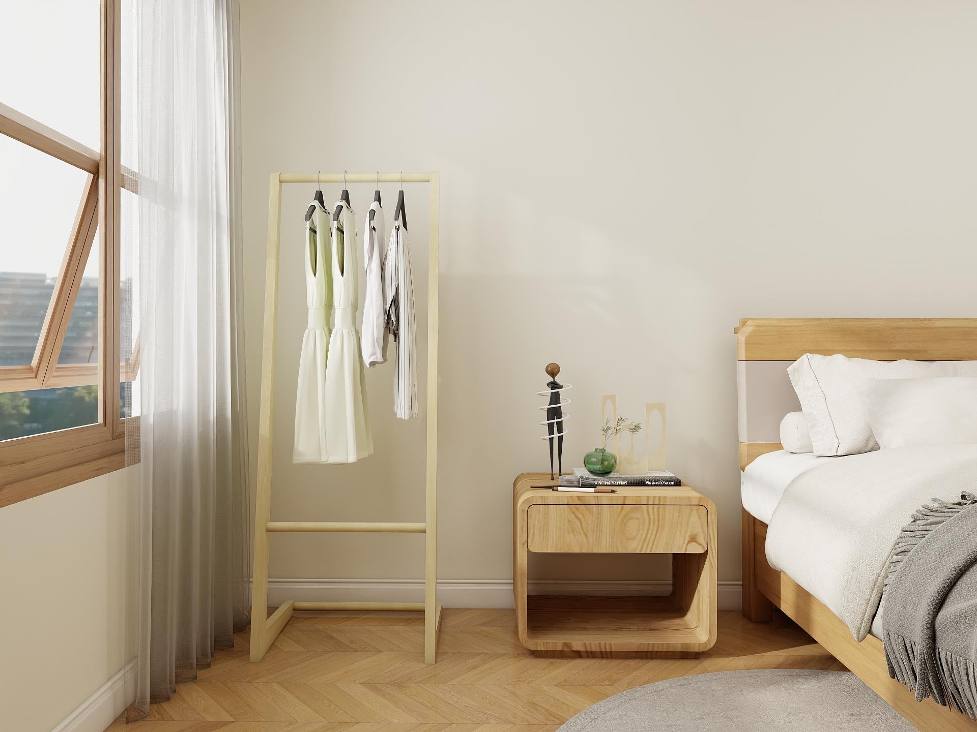 Senta Ahşap Askılık/Portmanto