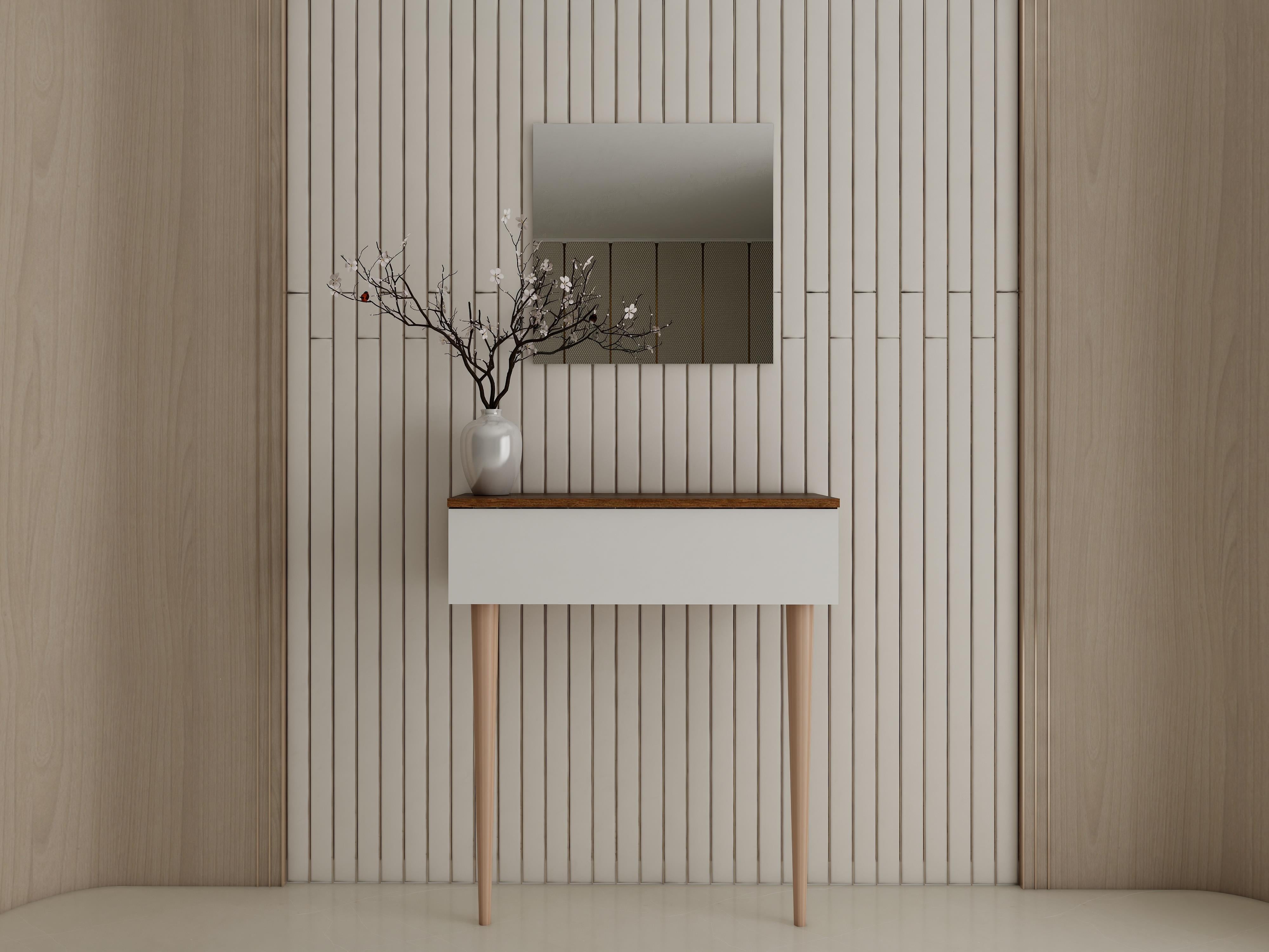 Side Dresuar Amalfi-Beyaz