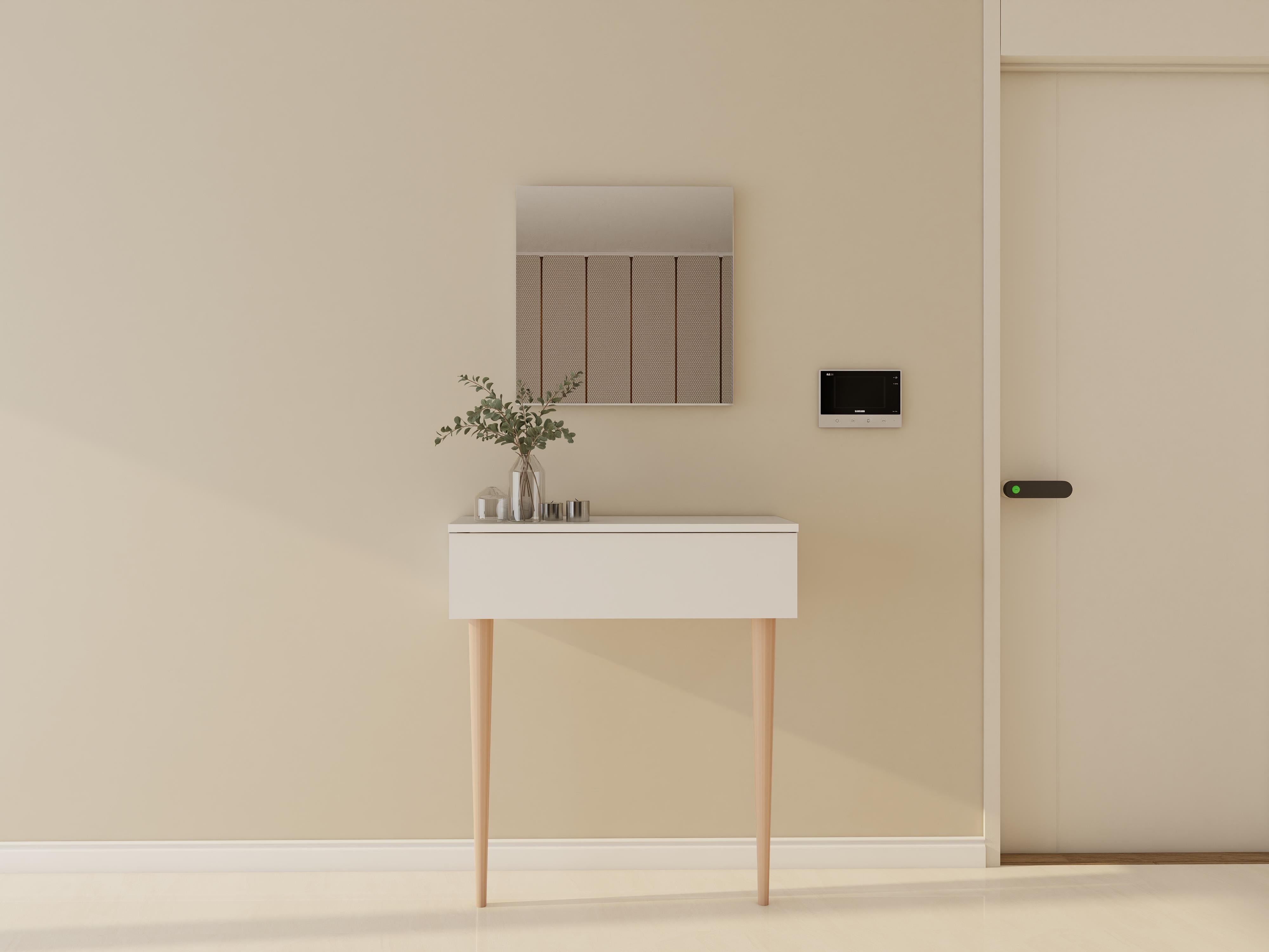 Side Dresuar Beyaz Renk