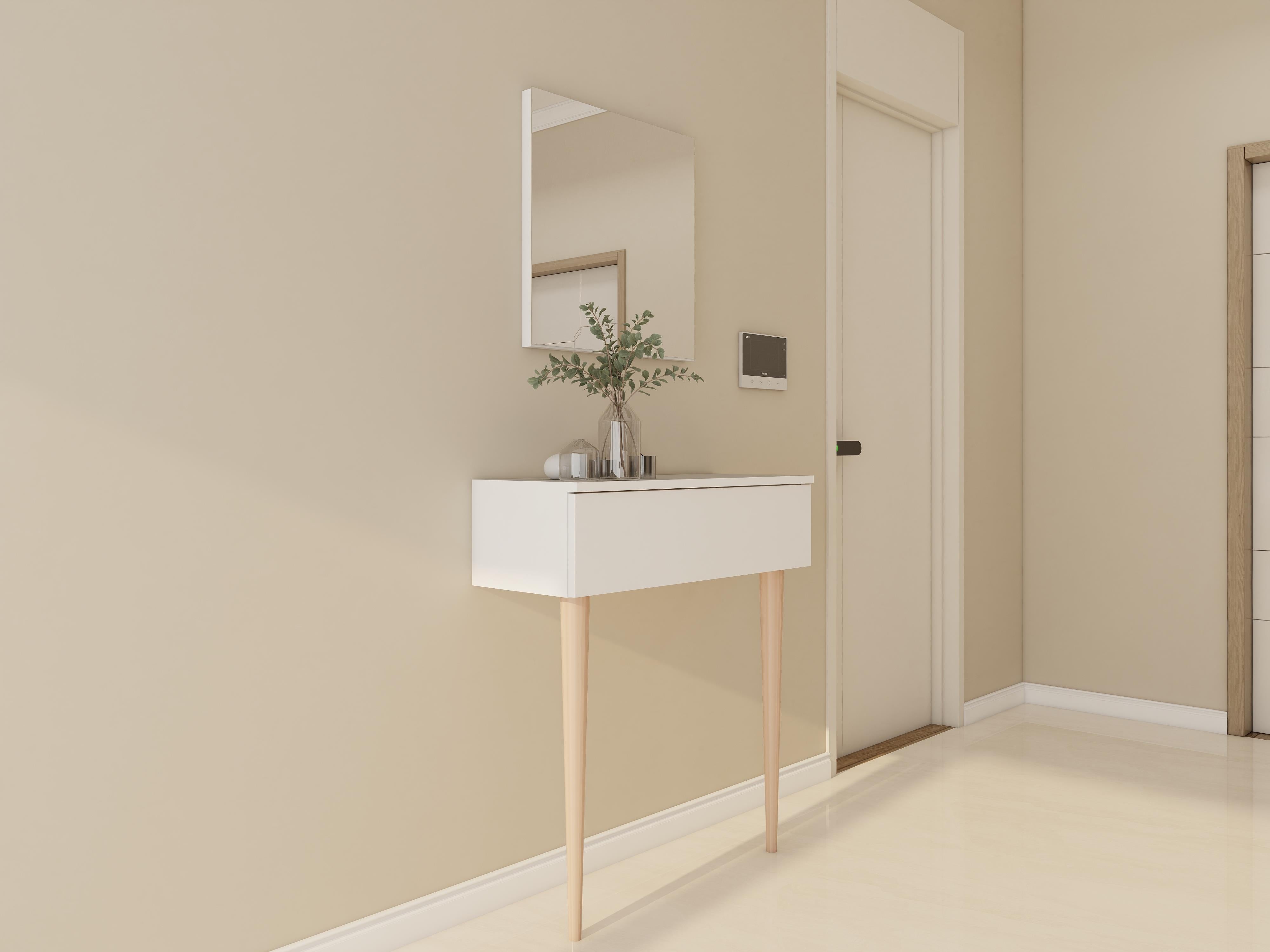 Side Dresuar Beyaz Renk